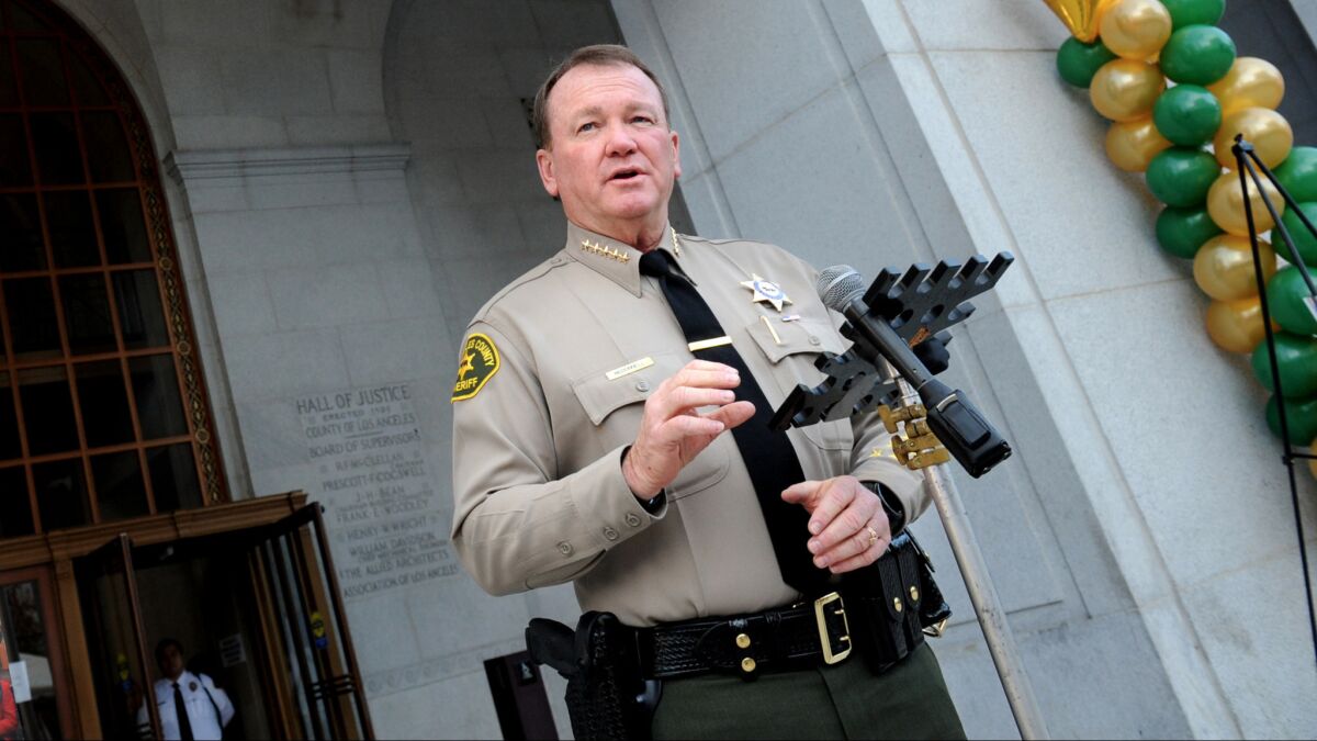 L.A. County Sheriff Jim McDonnell.