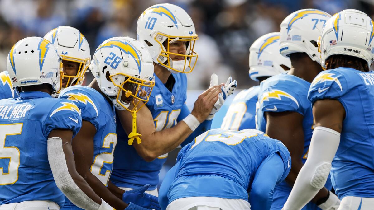 Asante Samuel Jr. pick helps Chargers hold on to beat Raiders - Los Angeles  Times