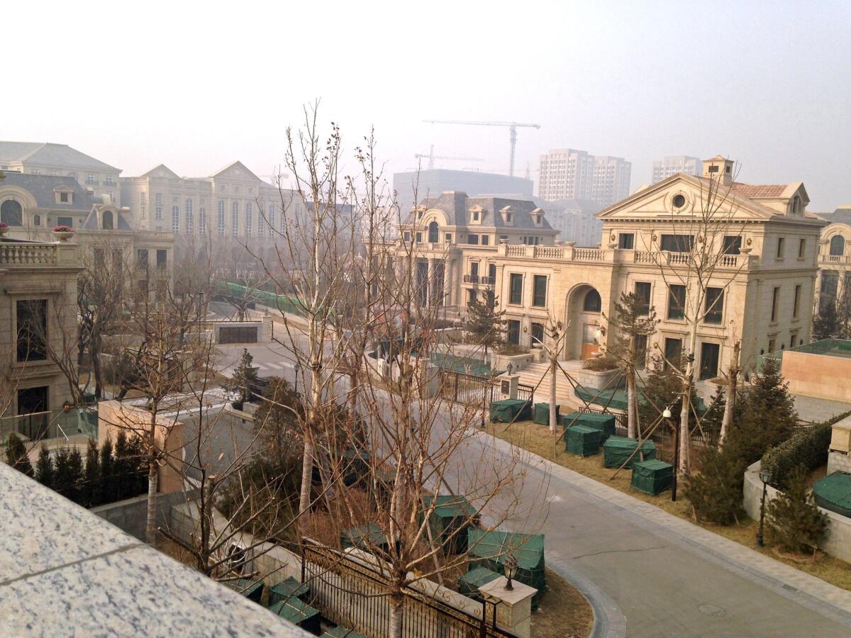 Smog, a problem in Tianjin, enshrouds the villas at Fortune Heights. Purchase of a property in the development includes membership in the polo club. For those choosing to live elsewhere, basic memberships in the club start at $165,000.