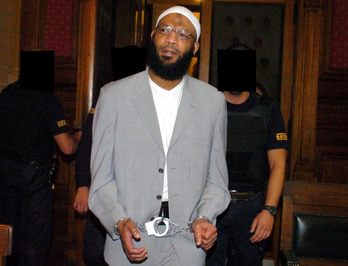 Nizar Trabelsi, seen arriving at the Brussels Palace of Justice in 2004, has been extradited to the United States to face charges of plotting a bomb attack with Al Qaeda.