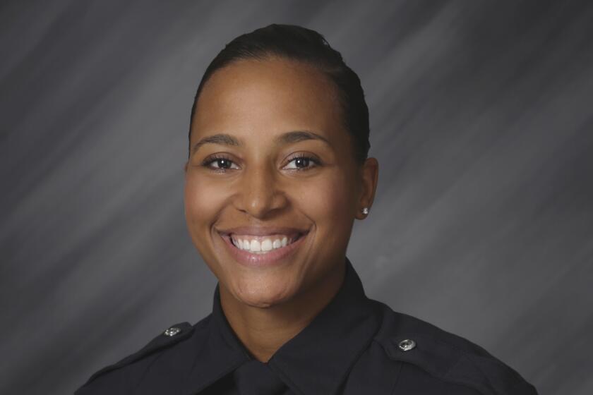 FILE - This June 14, 2018, photo provided by the Indianapolis Police Department shows Indianapolis Police Officer Breann Leath. A man found guilty but mentally ill in the killing Leath has been sentenced to 25 years in prison Thursday, April 4, 2024, for shooting his then-girlfriend but to time served for killing the officer, a sentence the city's police chief calls “deeply” disappointing. (Indianapolis Police Department via AP, File)