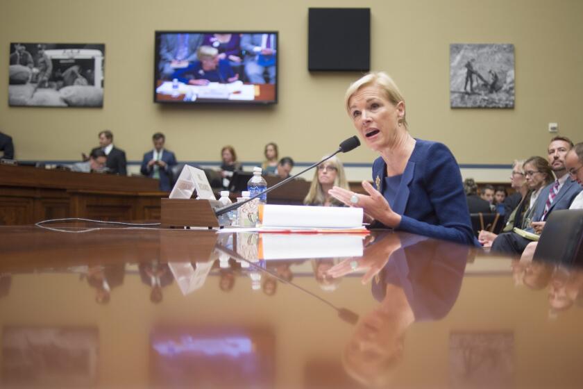 Cecile Richards, president of Planned Parenthood Federation of America Inc., testifies before the House Oversight and Government Reform Committee on Sept. 29.