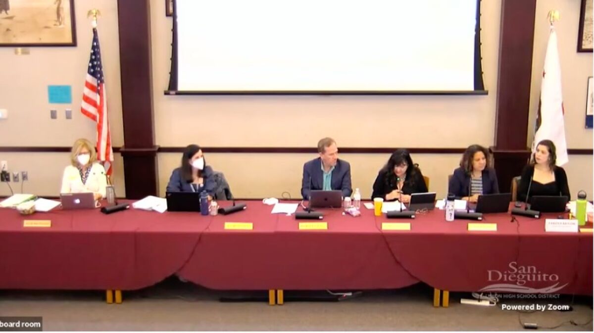 The SDUHSD board met at SDA on June 9.