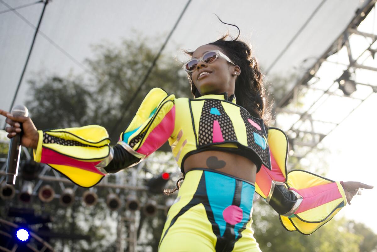 Azealia Banks performs at the L.A. Pride festival in West Hollywood in June.