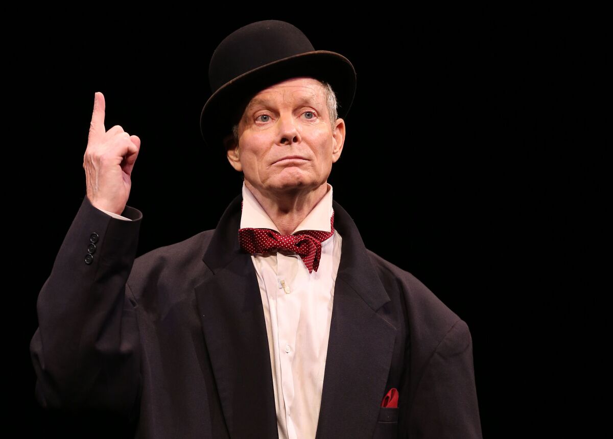 Bill Irwin stars in his one-man show “On Beckett” at the Kirk Douglas Theatre.