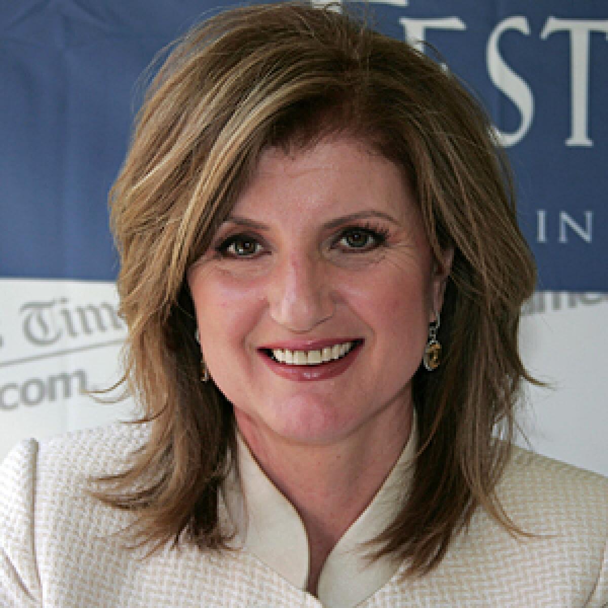 POST: Arianna Huffington at The Times book festival.
