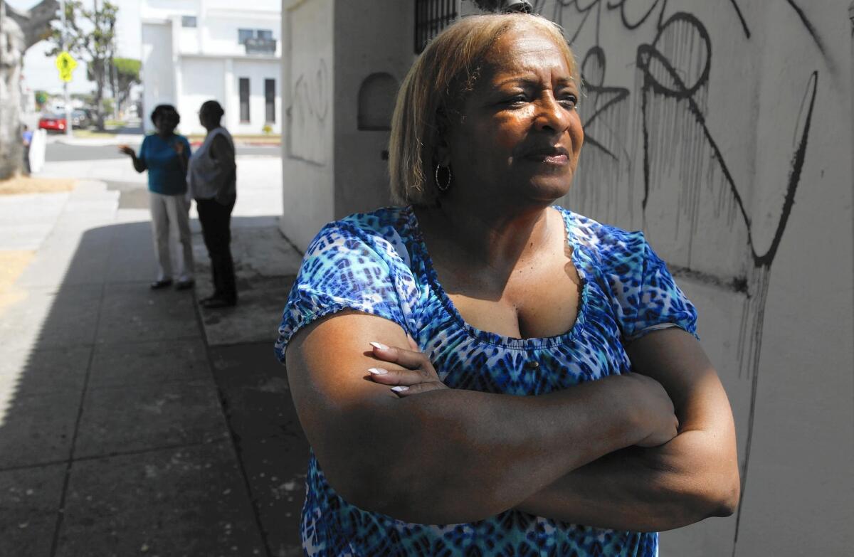 Patricia Strong-Fargas, the senior pastor at Mt. Salem-New Wave Fellowship Church in South L.A., has repeatedly complained to the city about trees growing outside the church, which have caused damage to its foundation and plumbing.
