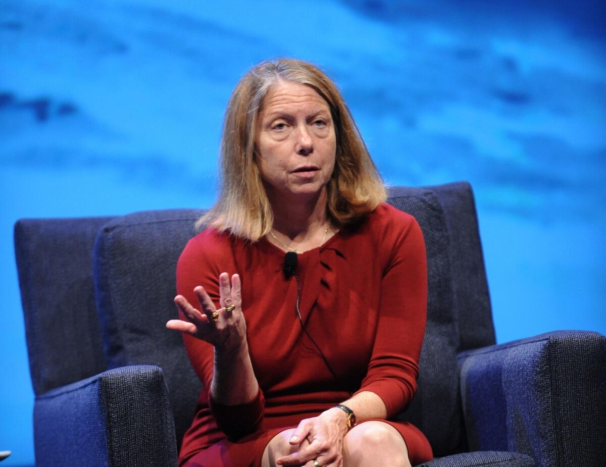 Jill Abramson, shown at the WIRED Business Conference in 2013, was fired Wednesday from her position as the New York Times' top editor.