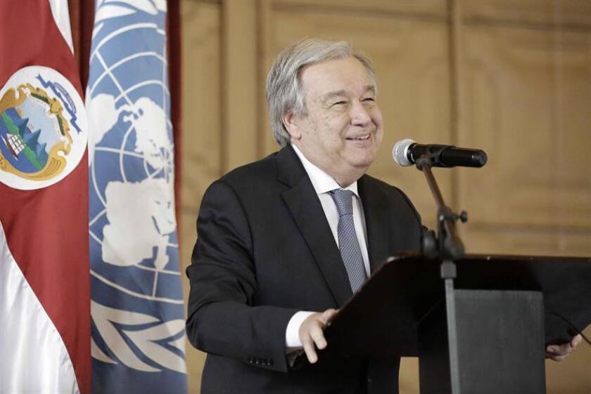 El secretario general de la Organización de las Naciones Unidas (ONU), António Guterres. EFE/Archivo