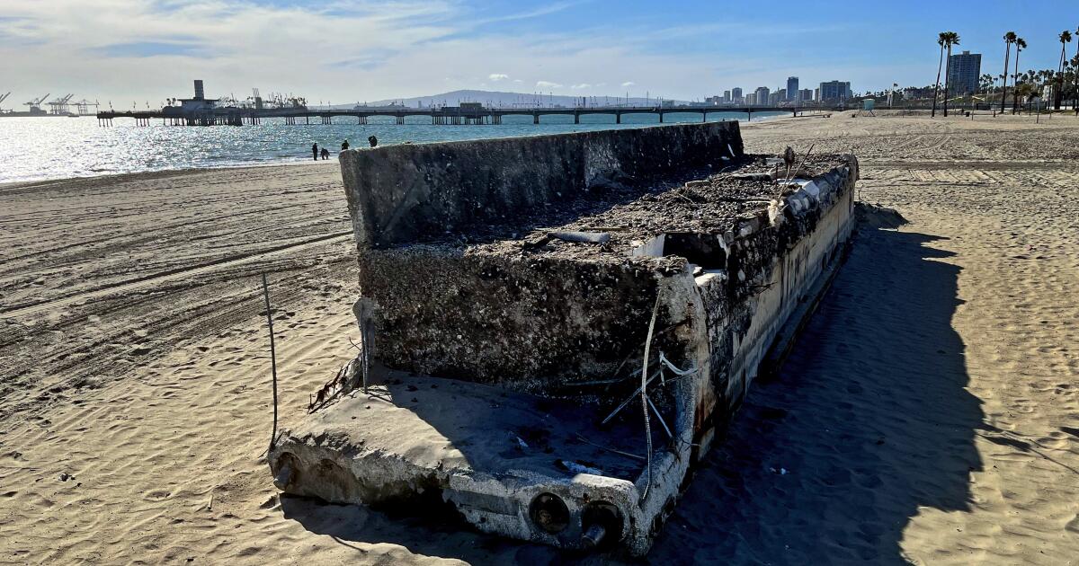 A bus-sized piece of concrete on the beach: A tale of waste, neglect and climate change