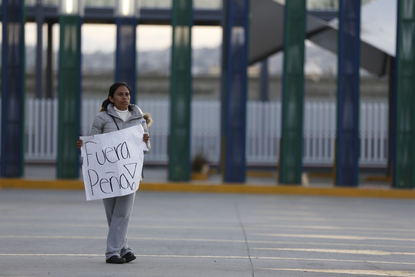 El Chaparral border crossing into Tijuana Mexico was disrupted a second day by protesters.