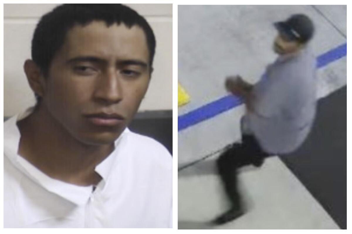 Orlando Javier Ramirez, 30, left, was arrested on suspicion of felony vandalism