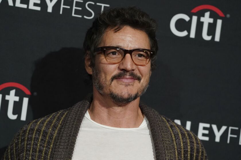 Pedro Pascal arrives at a screening of "The Mandalorian," during PaleyFest, Friday, March 31, 2023, at the Dolby Theatre in Los Angeles. (Photo by Jordan Strauss/Invision/AP)