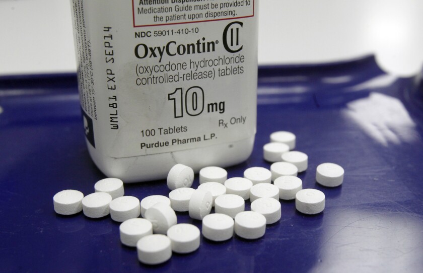 OxyContin tablets.