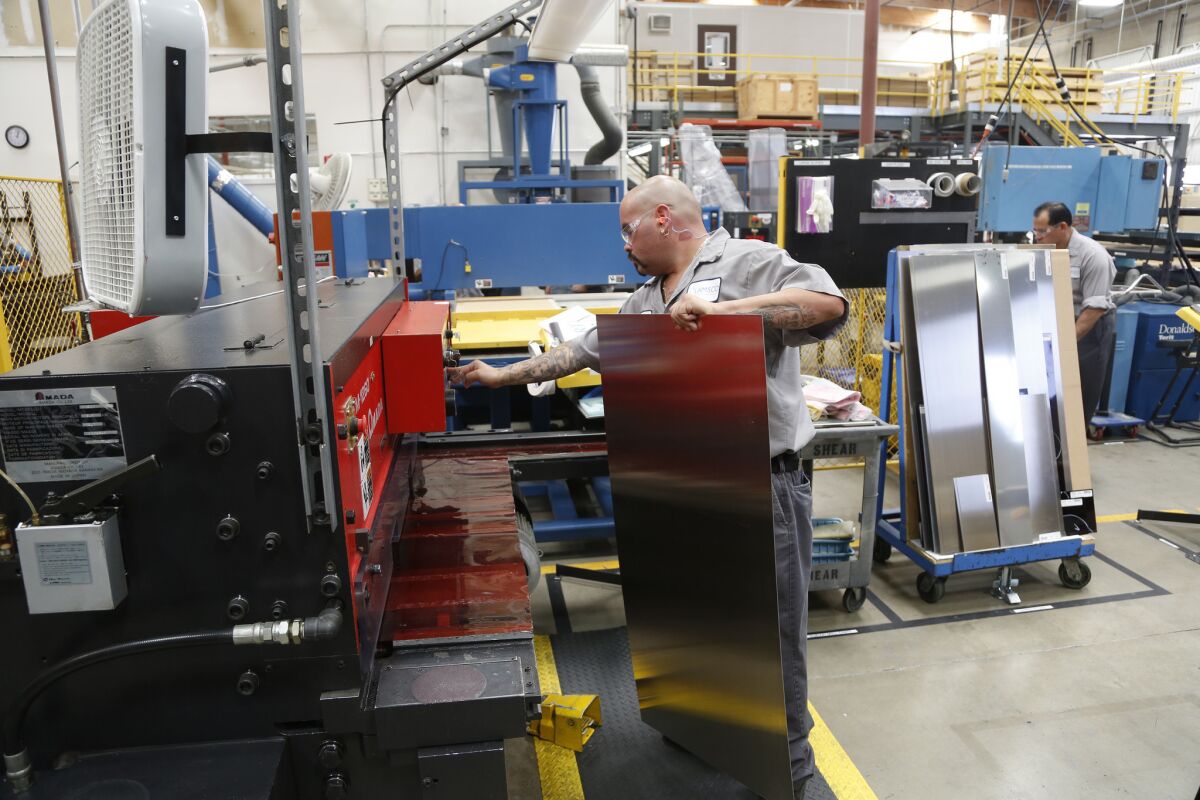 Lamsco West is among the Boeing suppliers concerned about the fate of the federal Export-Import Bank. Above, workers at Lamsco's Santa Clarita factory.