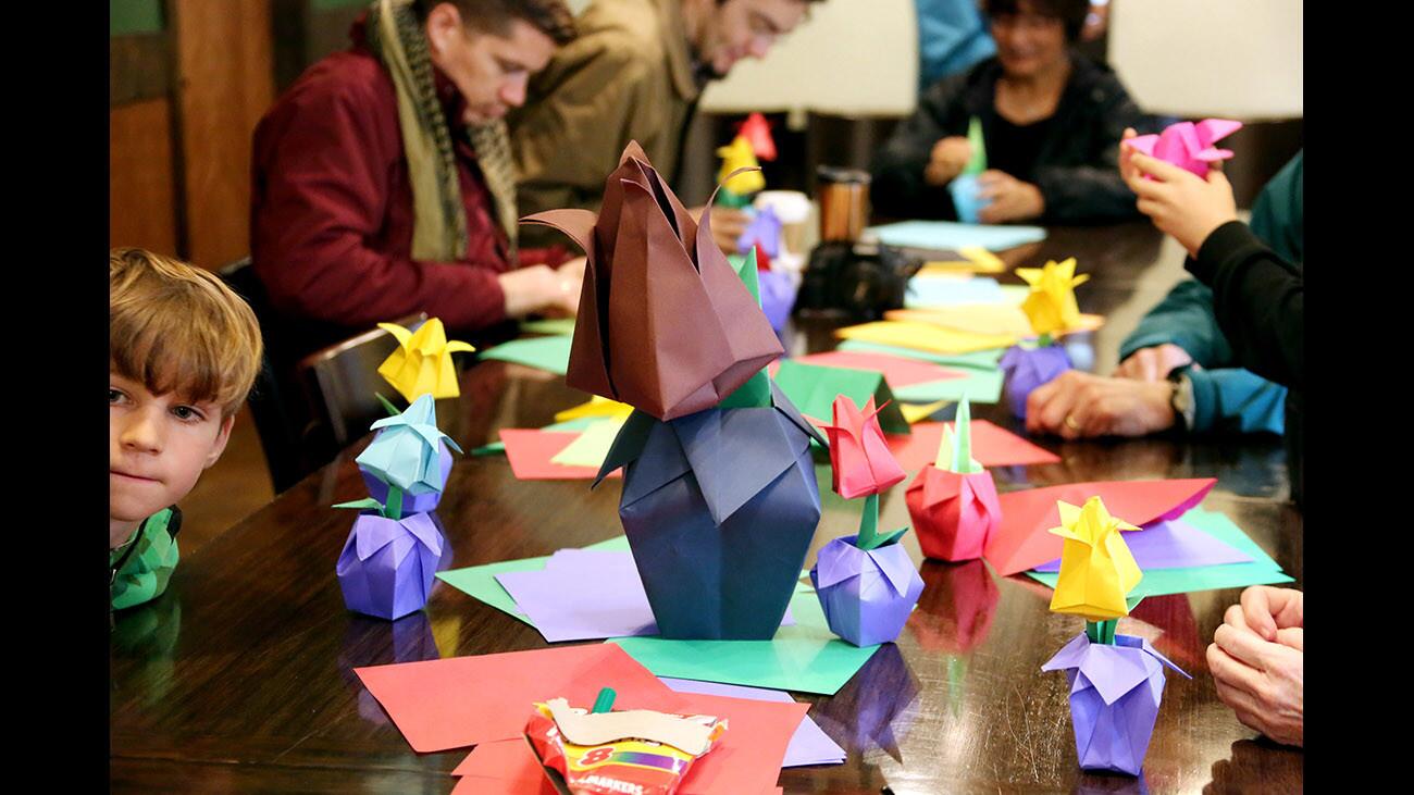 Photo Gallery: Origami class at Descanso Gardens