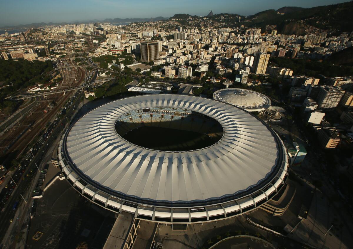 Maracana Stadium, a 2016 Olympic Games venue, is shown on Feb. 24 in Rio de Janeiro, Brazil.