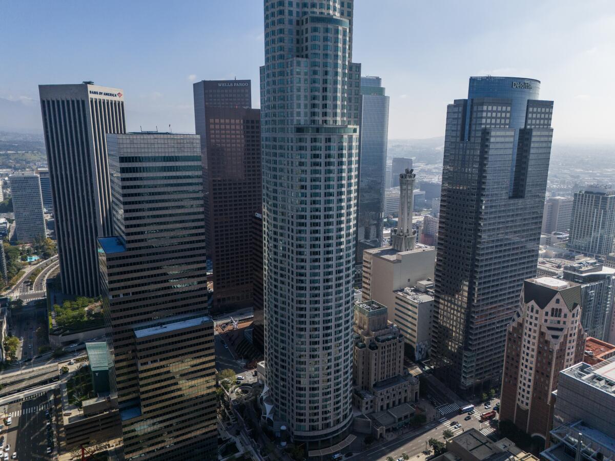 High-rises in downtown Los Angeles