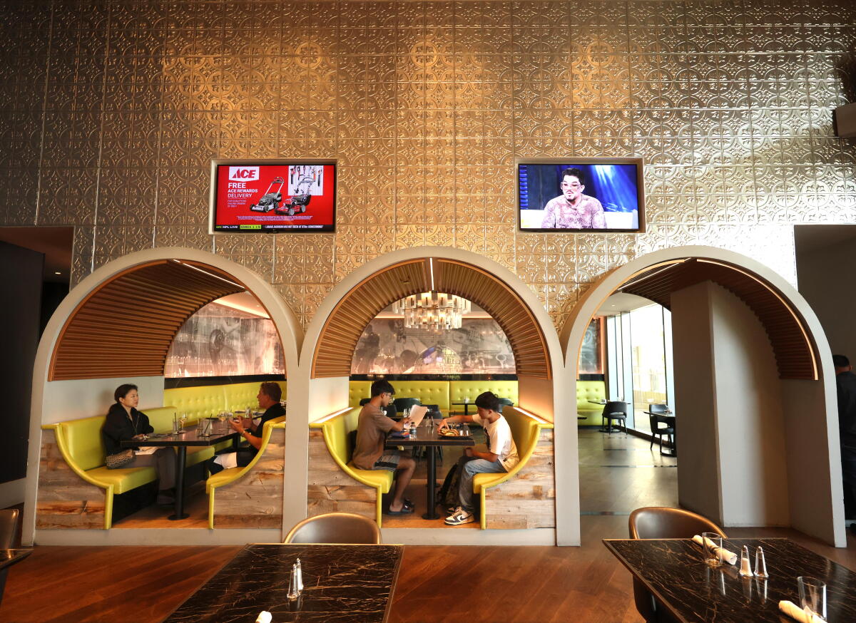 People beryllium successful a edifice restaurant.