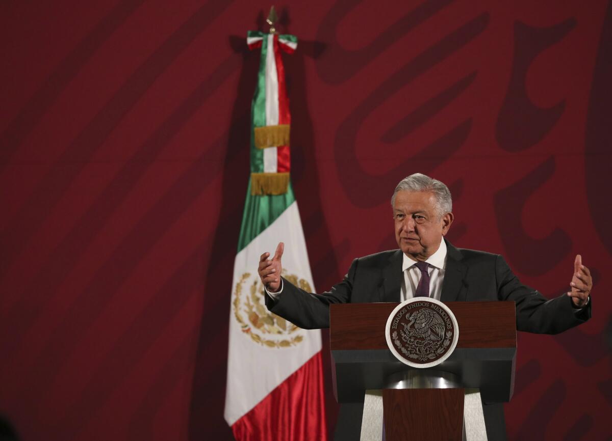 Mexico's President Andres Manuel Lopez Obrador 