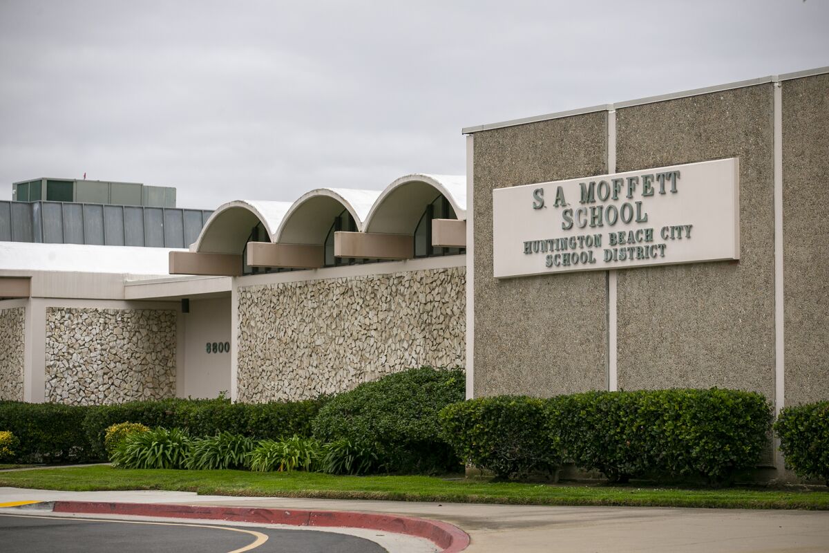 S.A. Moffett Elementary School in Huntington Beach has been named a California Distinguished School for 2023.