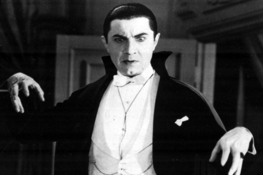 Bela Lugosi portrays the evil Count Dracula in the 1931 movie classic. 