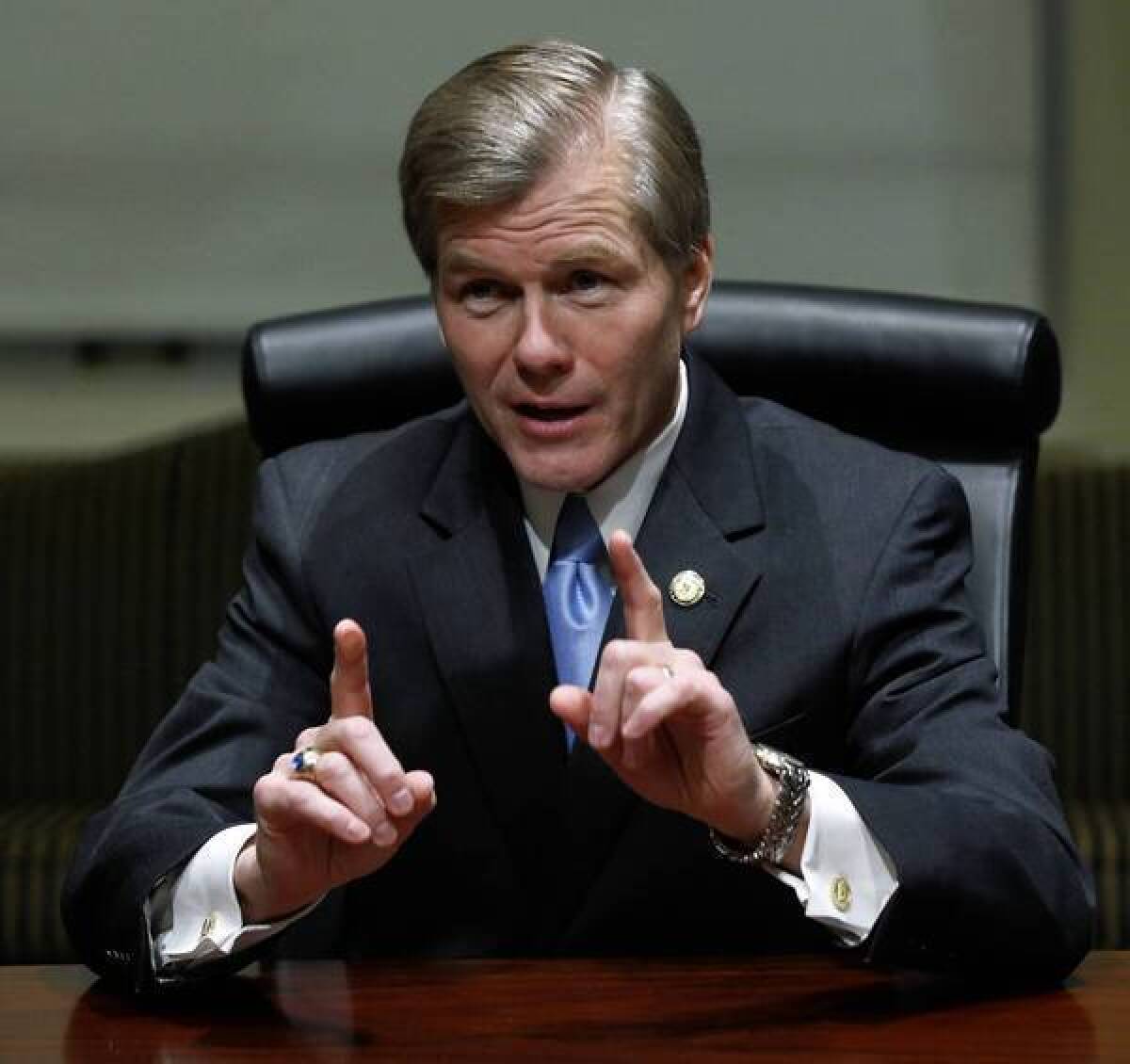 "Friendly competition is just good for states," said Virginia Gov. Bob McDonnell, who is visiting California to woo employers.
