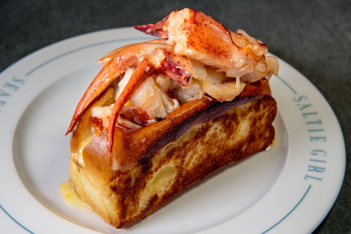 lobster roll on a plate