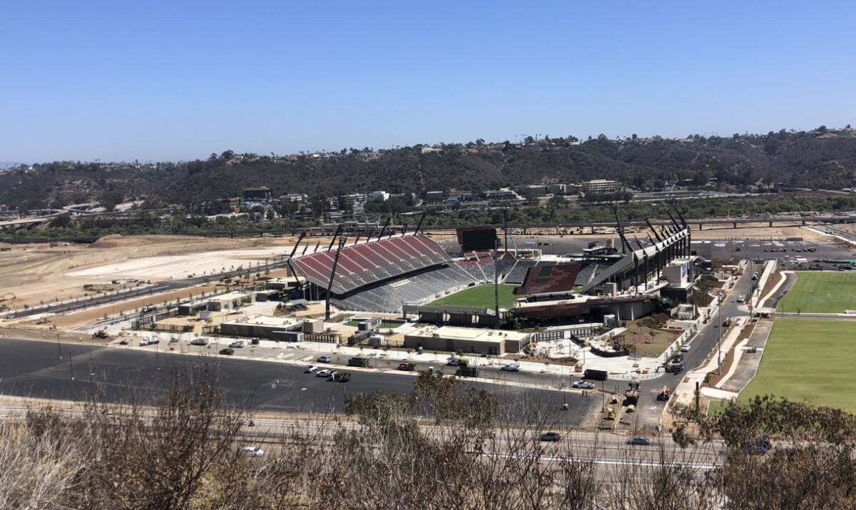 San Diego State will start selling single-game football tickets less than a month before the debut of Snapdragon Stadium.