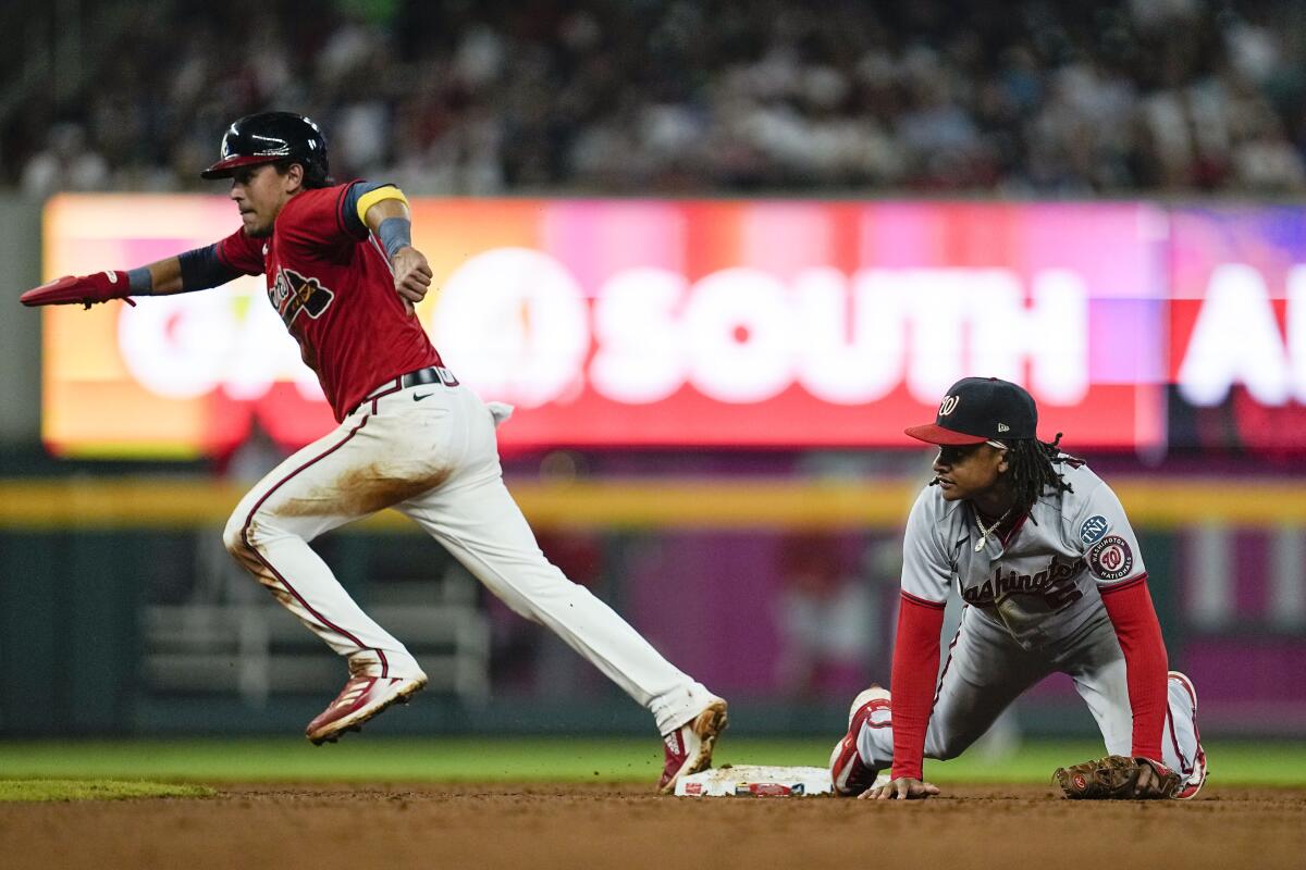 Nationals hit season-high 5 home runs, overpower Braves 10-6 - The San  Diego Union-Tribune