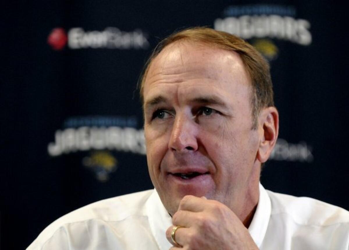 Mike Mularkey is out as coach of the Jacksonville Jaguars.