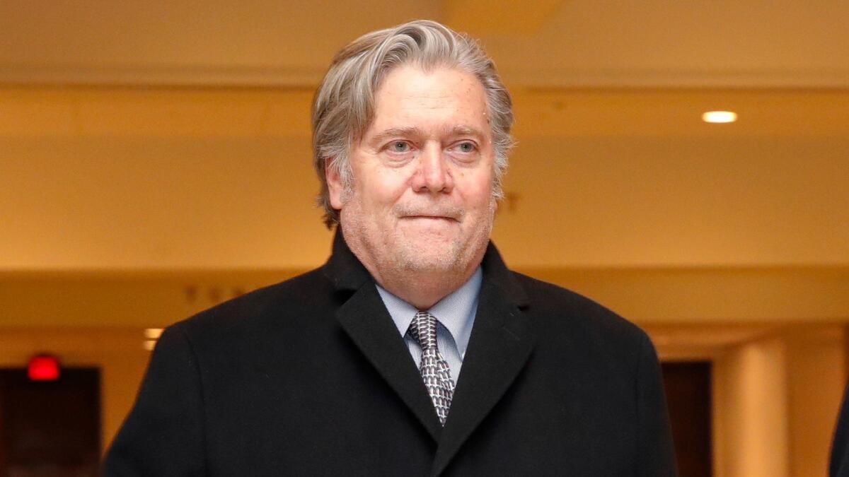 Former White House strategist Stephen K. Bannon.