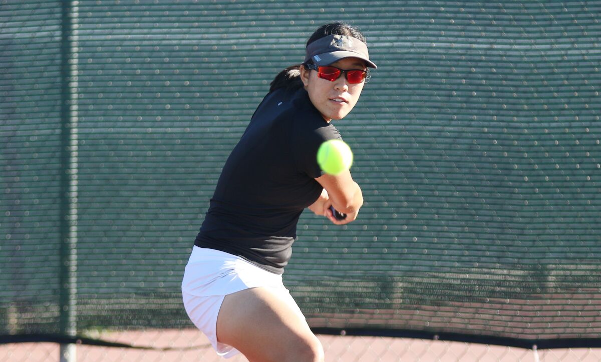 Torrey Pines' Rebecca Kong went undefeated in two matches vs. La Jolla.