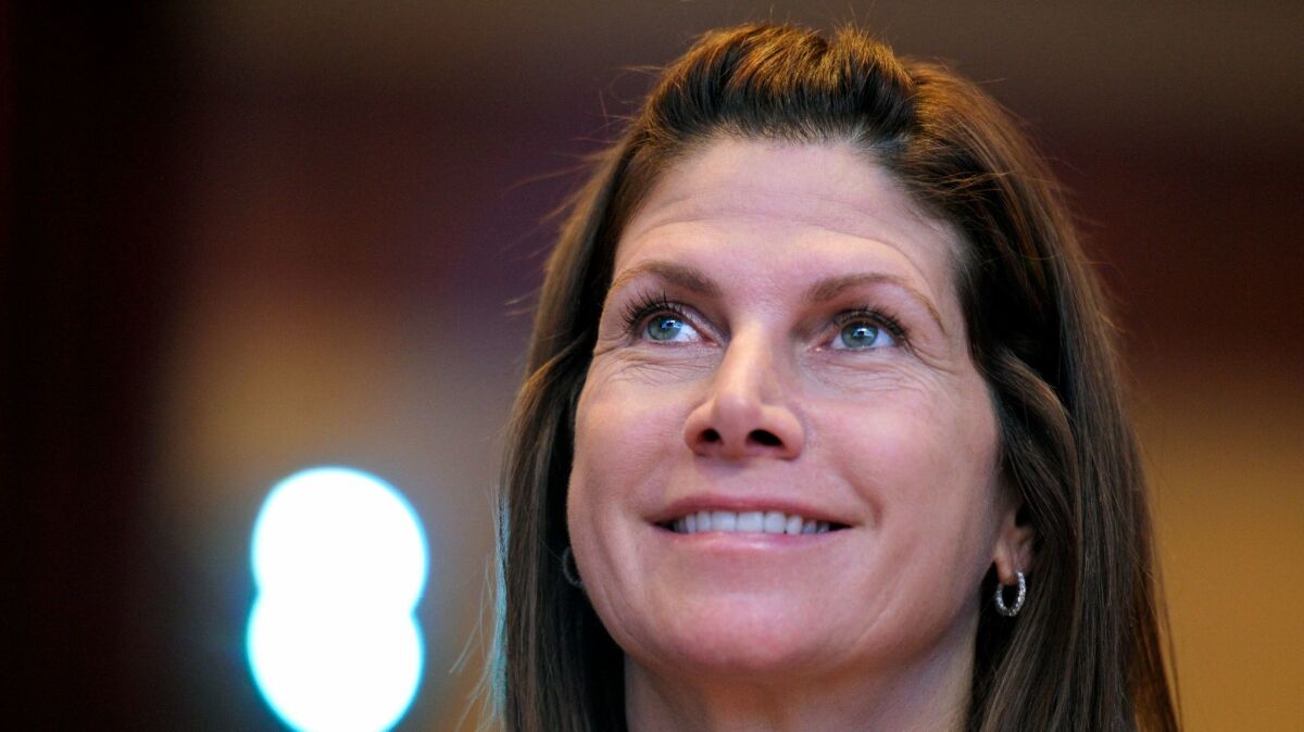 Then-Rep. Mary Bono (R-Palm Springs) listens at the Conservative Political Action Conference in Washington on Feb. 12, 2011.