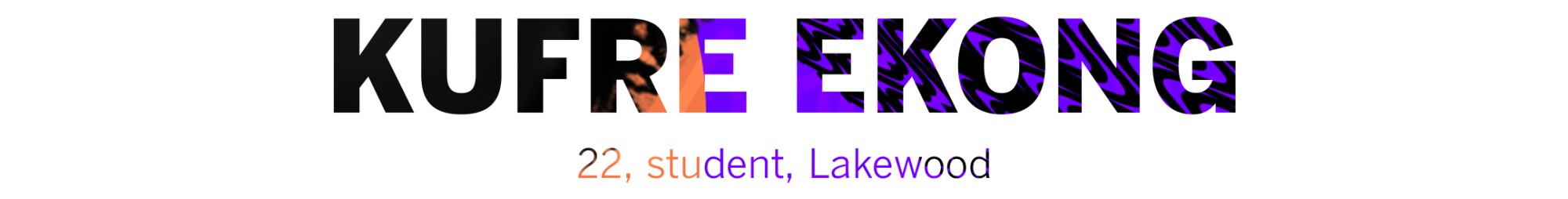 Kufre Ekong, 22, student, Lakewood