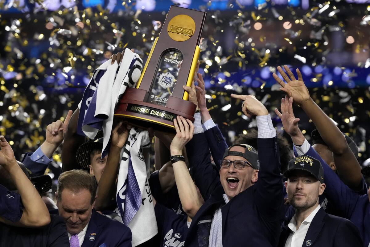 Louisville, Indiana join NCAA men's basketball champion UConn for