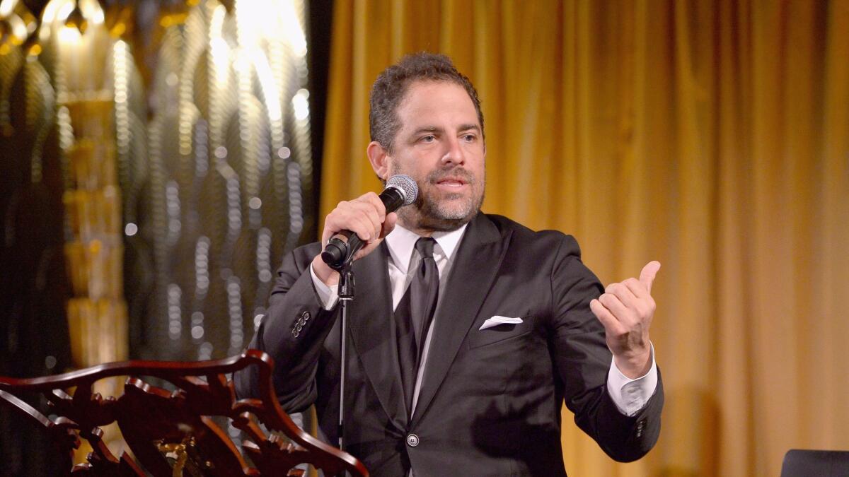 Host Brett Ratner speaks during an event for United Nations Secretary-General Ban Ki-moon at Hilhaven Lodge in 2016.