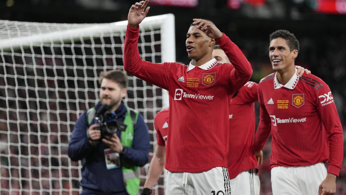 Man United's Rashford belatedly awarded cup final goal