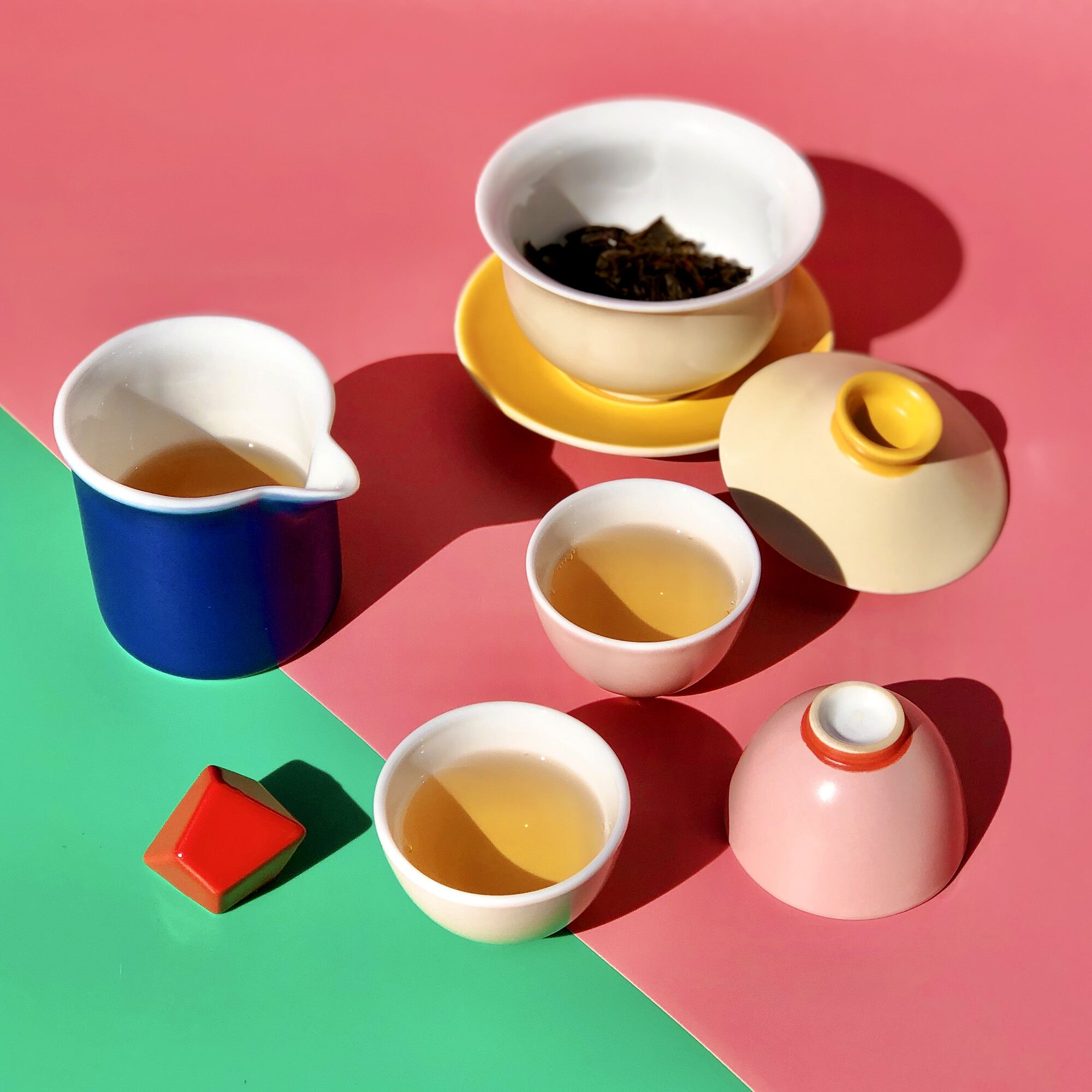 Porcelain Gong Fu tea set 