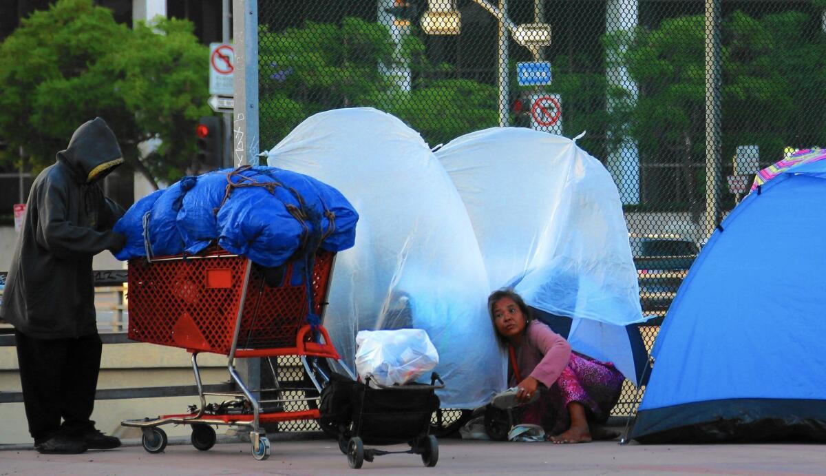 L.A. officials are considering a proposal that would constitute the most sweeping city response to homelessness in decades and a departure from recent policies, which leaned heavily on cleanups and police enforcement.