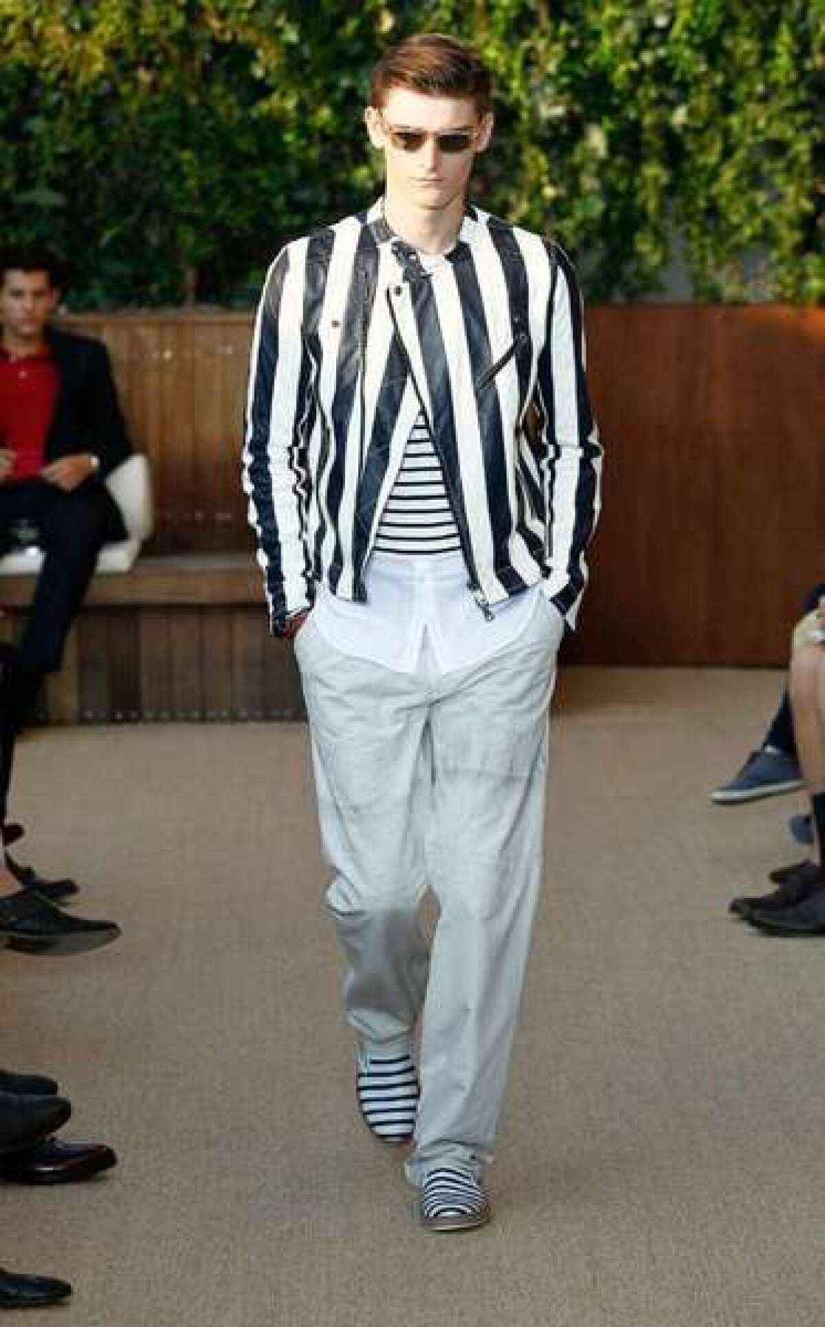A look from the Tommy Hilfiger spring 2013 men's runway show during Mercedes-Benz New York Fashion Week. The label has decided not to stage a men's runway show in September.