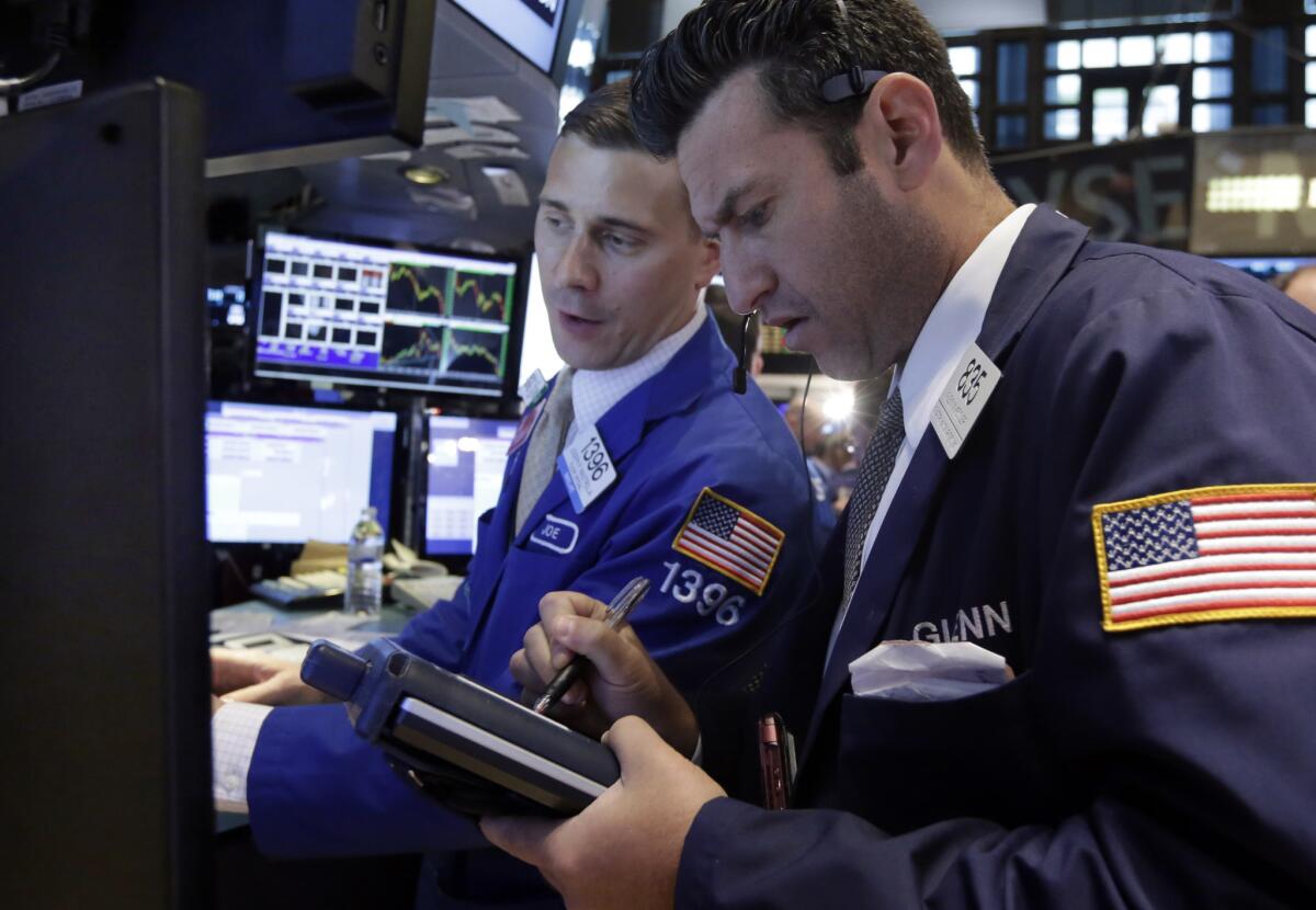 U.S. stocks fell on Wednesday on disappointing reports on retail sales and manufacturing.