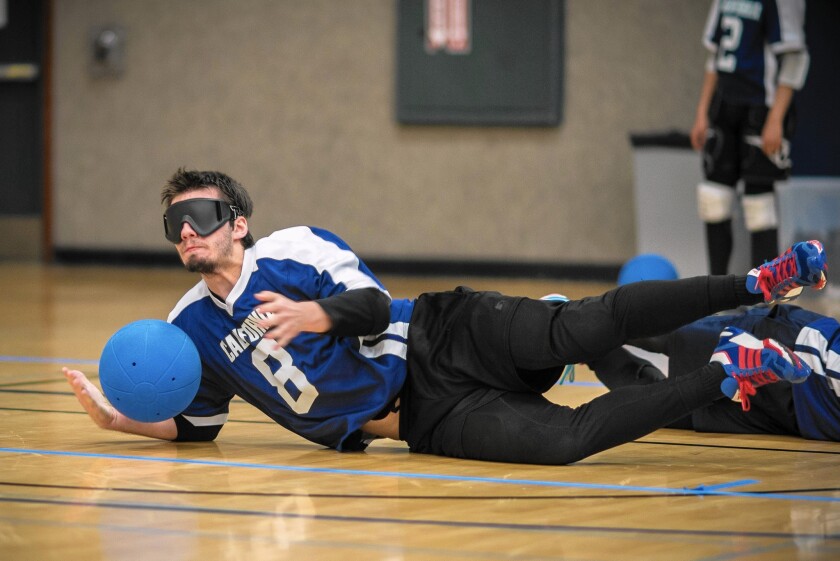 Goalball A Sport Invented For Blind Wwii Vets Catches On At Cal Los Angeles Times