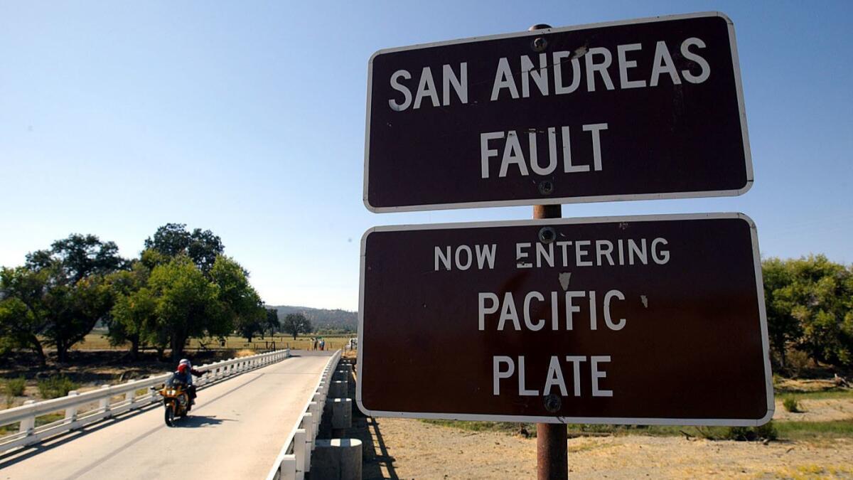 The San Andreas Fault in Parkfield, Calif.