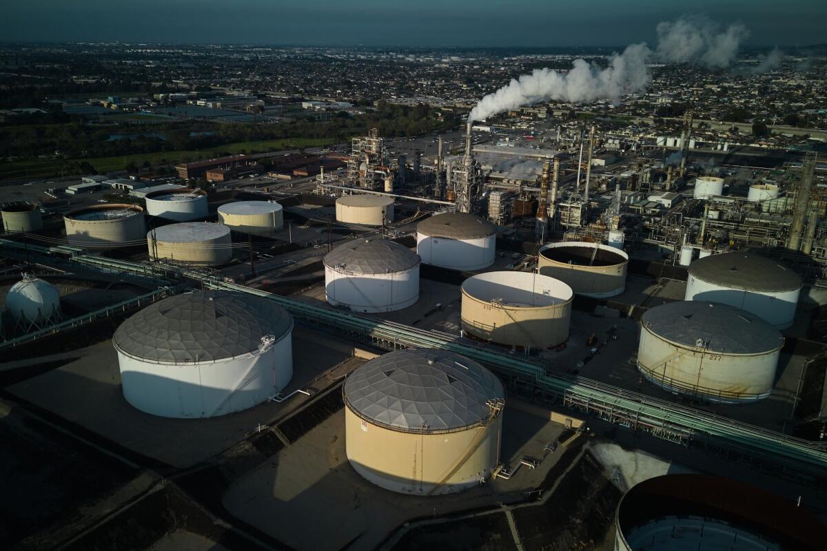 A refinery in Wilmington.