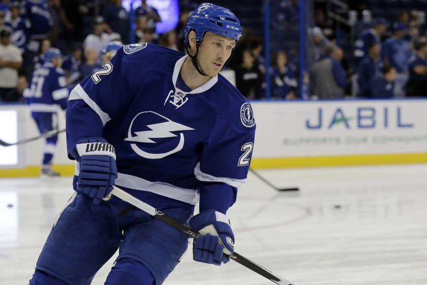 The Ducks acquired defenseman Eric Brewer from the Tampa Bay Lightning on Friday in exchange for a third-round pick in the 2015 NHL Entry Draft.