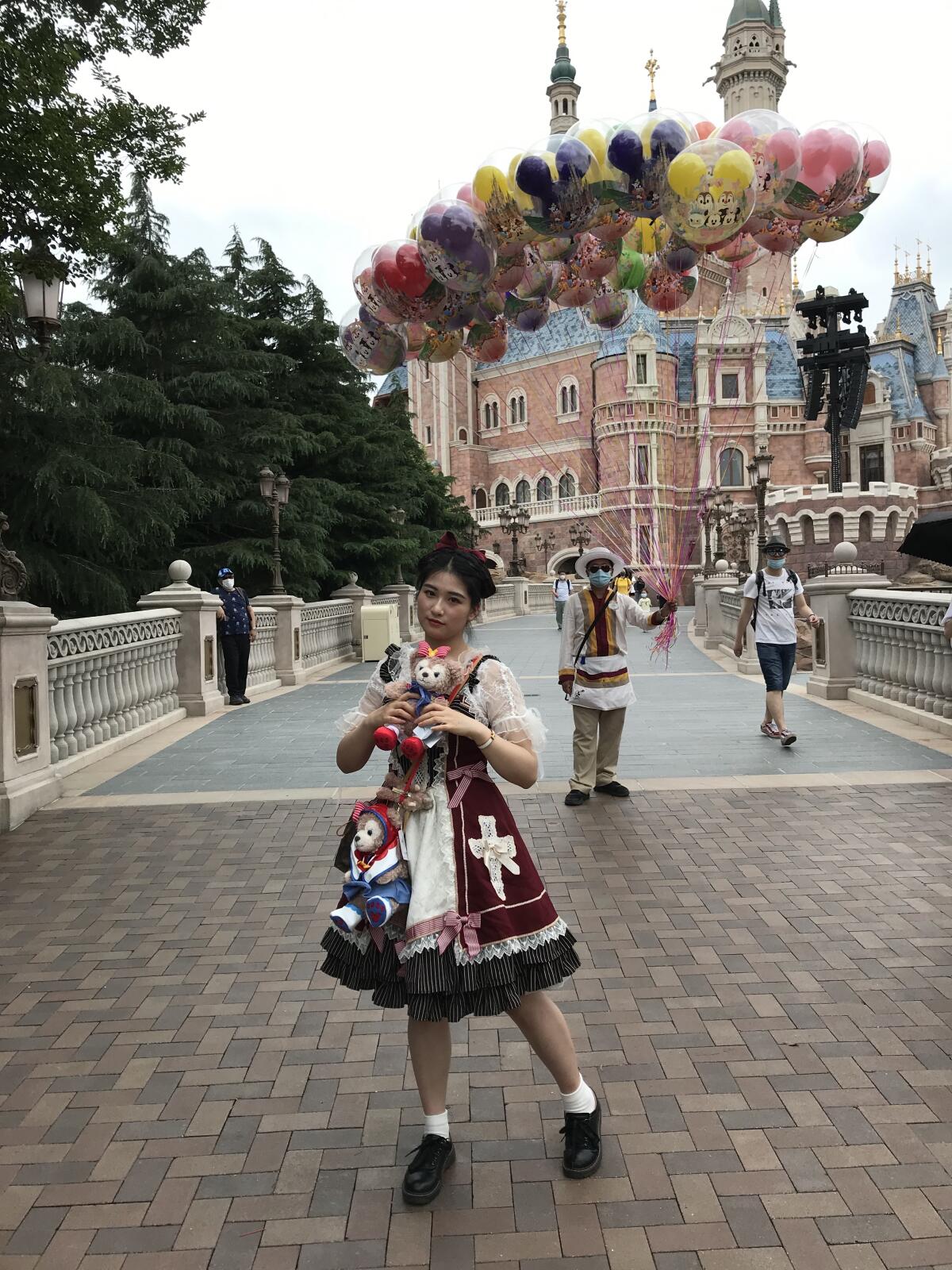 Fan Shuqian, 24, said she bought this dress from Japan to wear for photos in Disneyland.