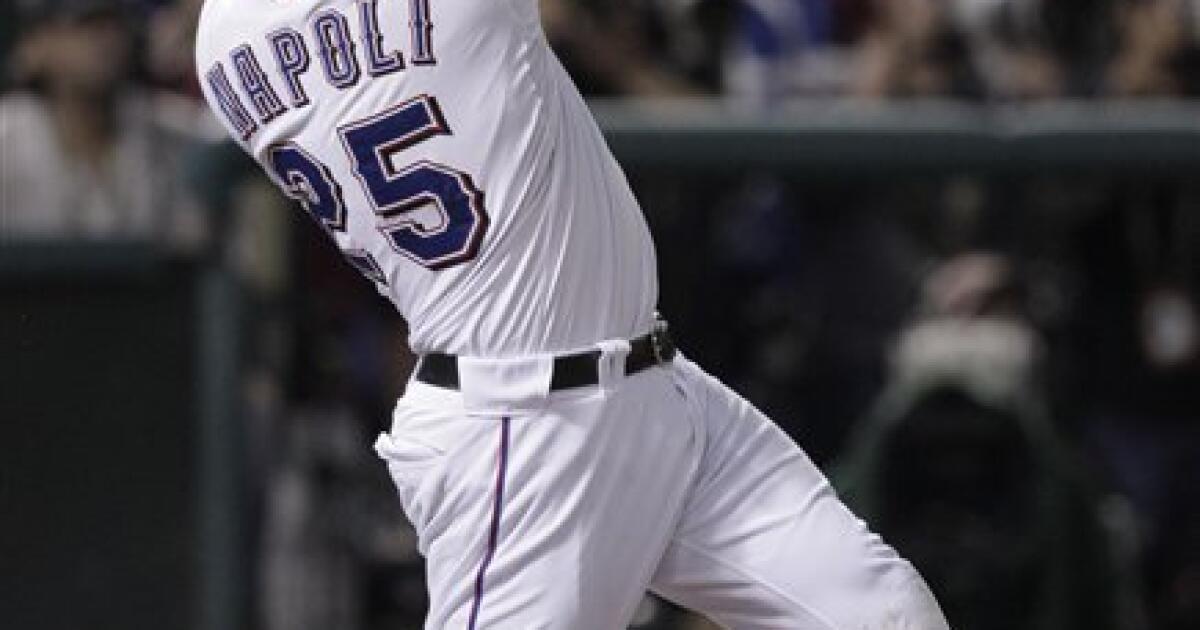 RED SOX: Mike Napoli drives in four as Rangers win, 6-3