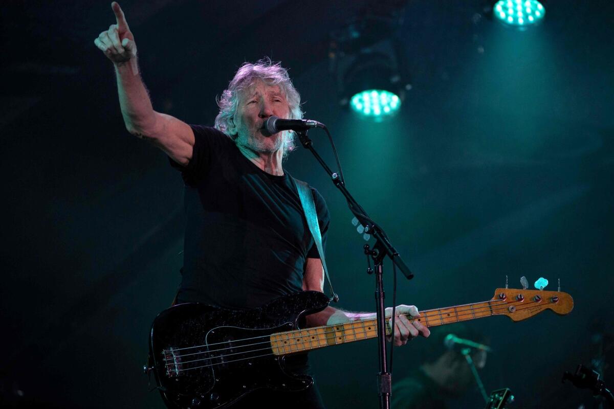 Pink Floyd co-founder Roger Waters performs last week in Rio de Janeiro.