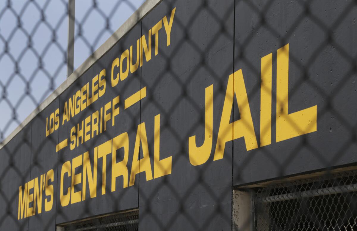 The Los Angeles County Sheriff's Department Men's Central Jail, where prosecutors allege deputies handcuffed and beat a man who had come to visit his brother.